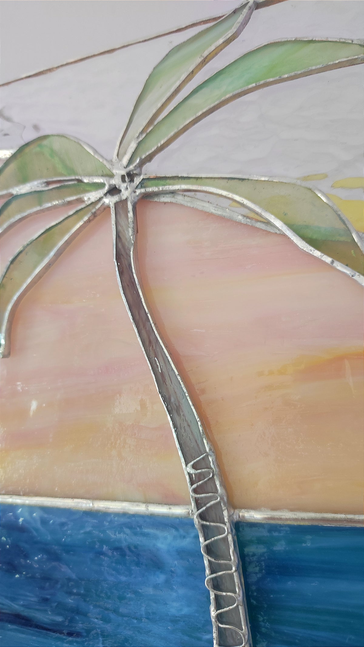 Palm Original Stained Glass Light Artwork