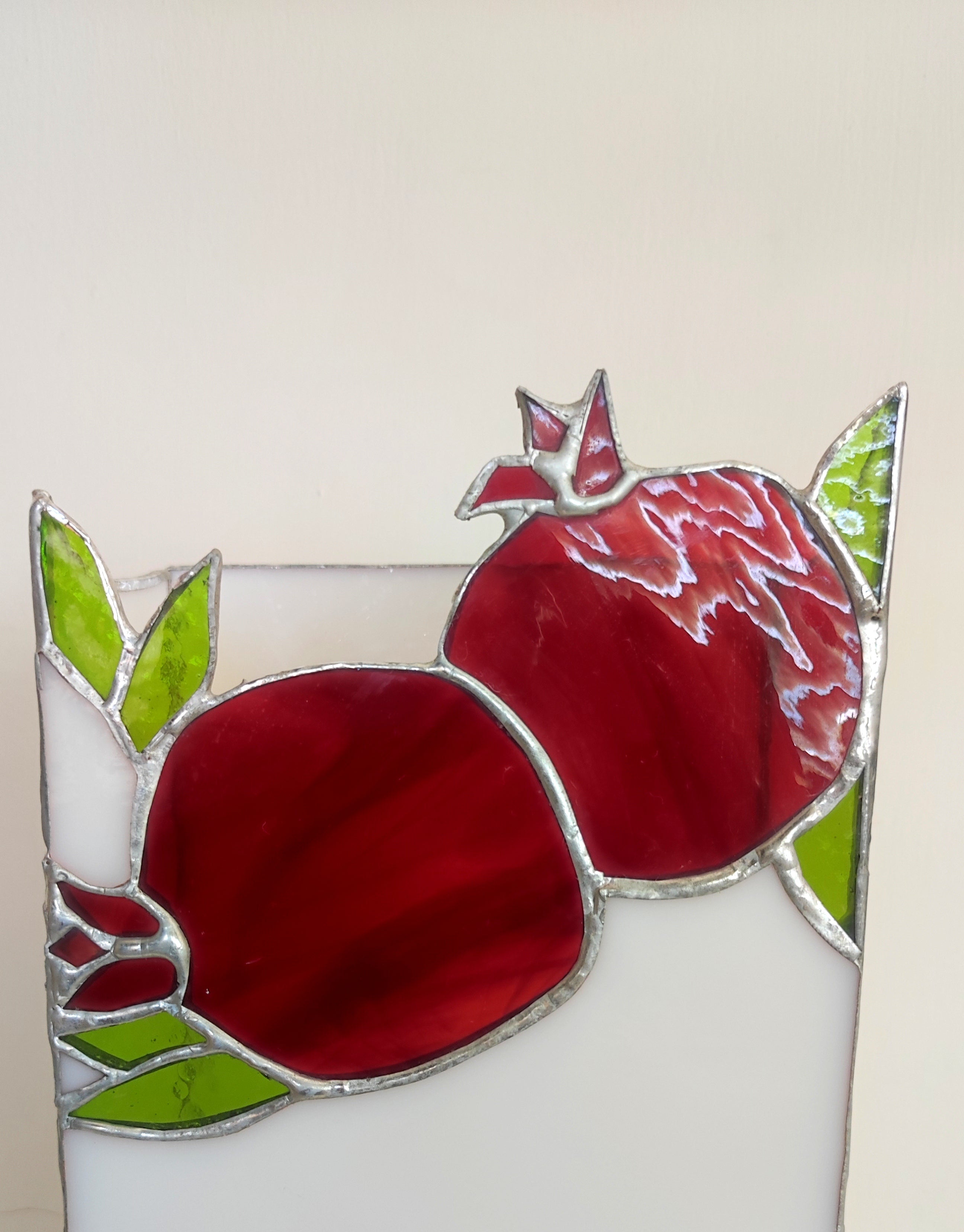Pomegranate Stained Glass Table Lamp