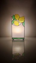 Stained Glass Table Lamp with Lemons