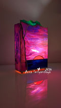 Ruby Sunset Original Stained Glass Light Artwork