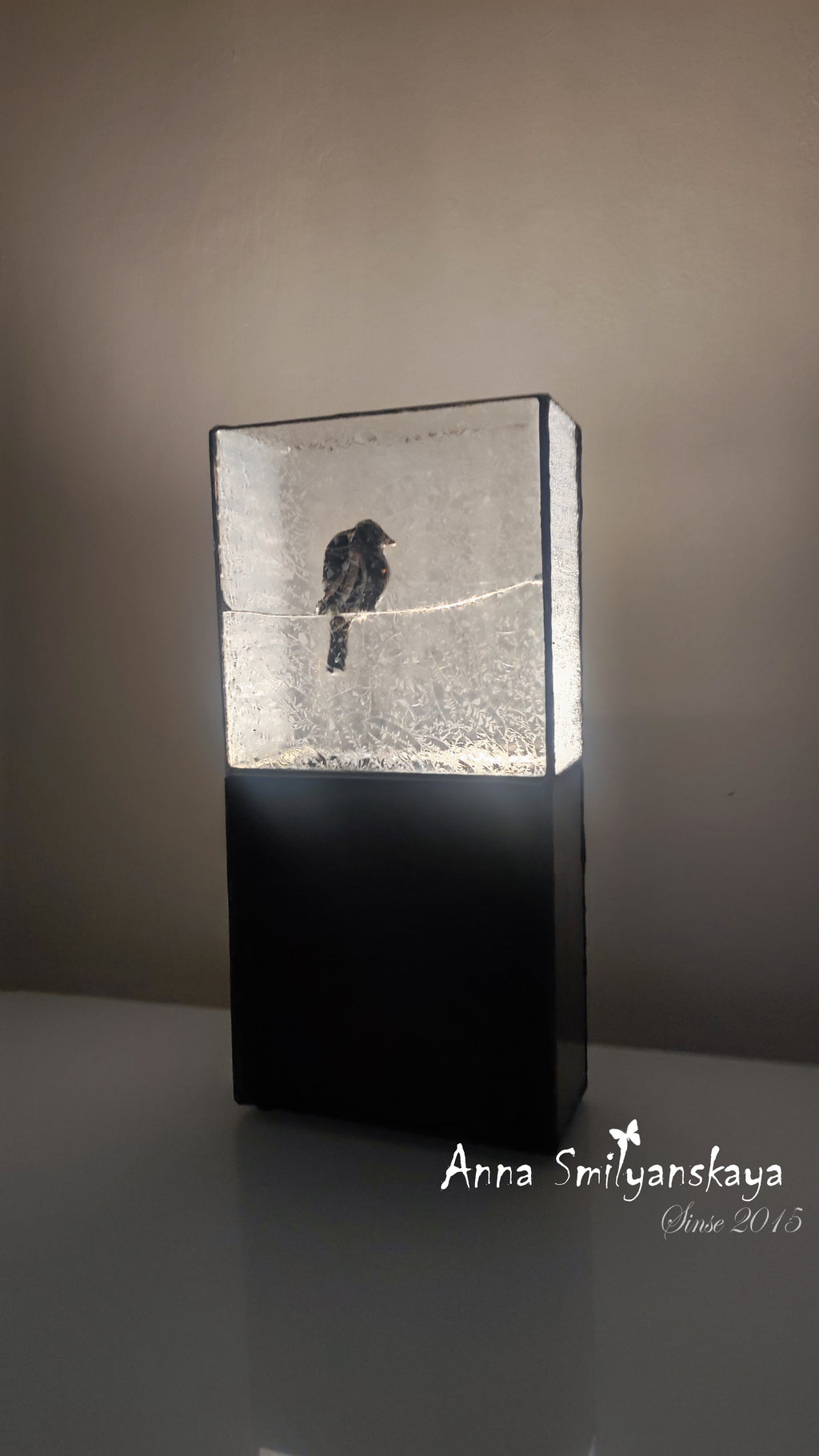 Stillness Original Stained Glass Light Artwork