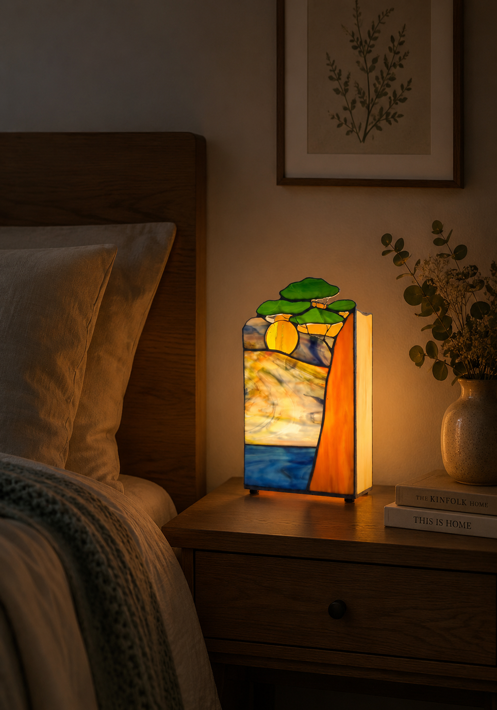 Sunny Day Stained Glass Table Lamp – Original Handmade Design