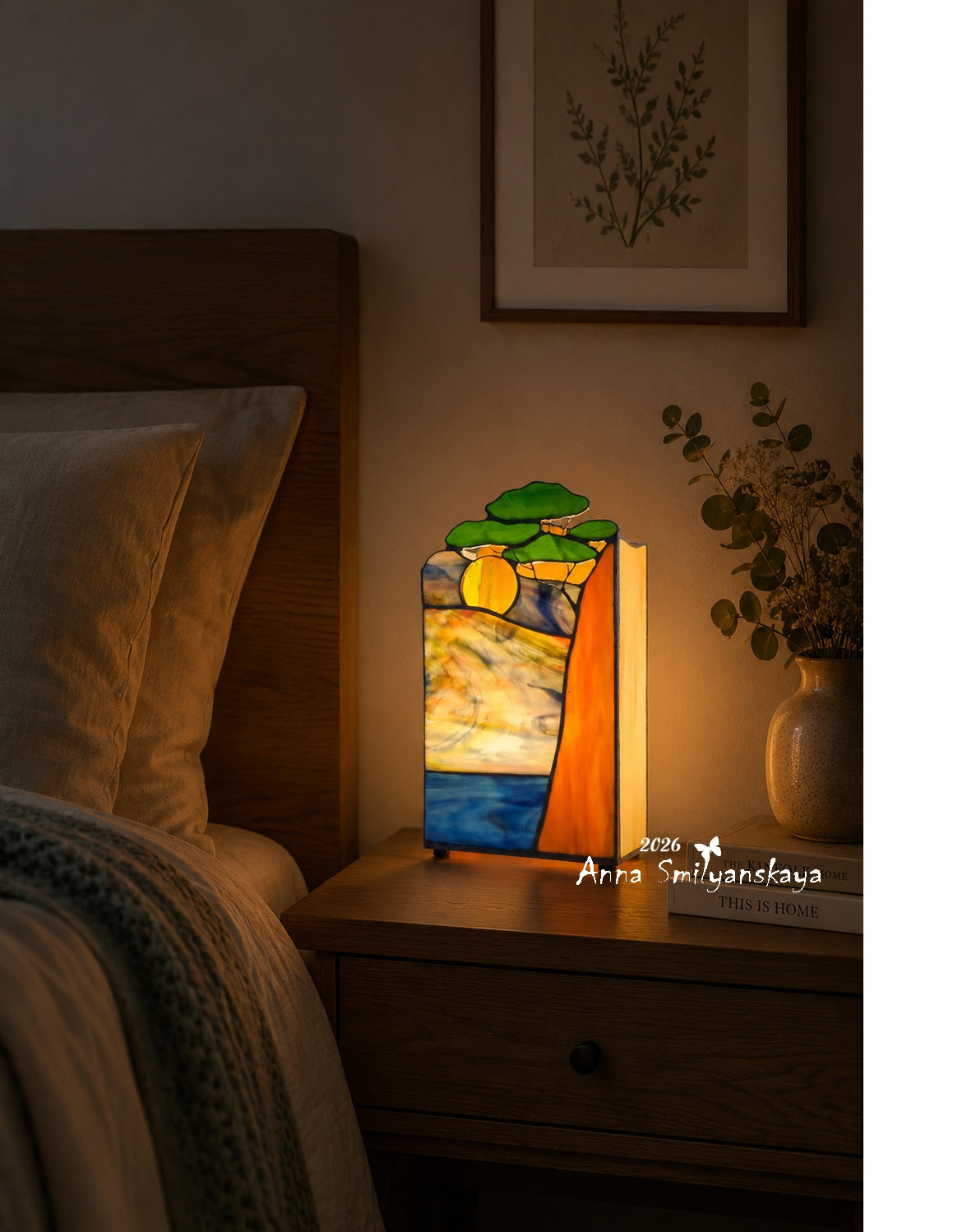 Sunny day Stained Glass Table Lamp