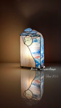 Moonlight Glass Art Table Lamp